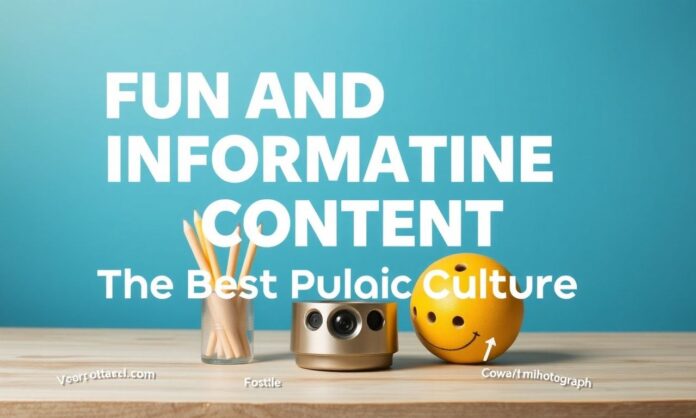 Fun and Informative Content: The Best of Popular Culture
